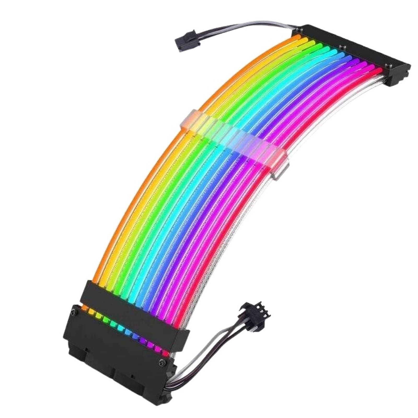 ALmordor Glare-line ARGB 24pins Addressable Power Extension Strimer Cable Cover Set