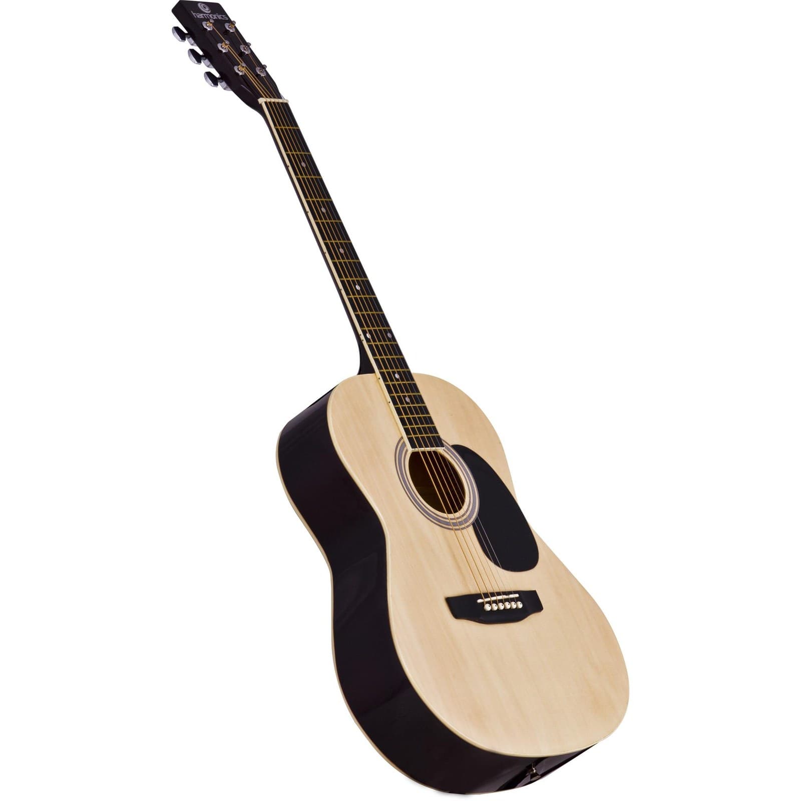 Harmonics GS11-NT Acoustic Guitar Steel String 39 Inch for Beginners, Adults , Natural