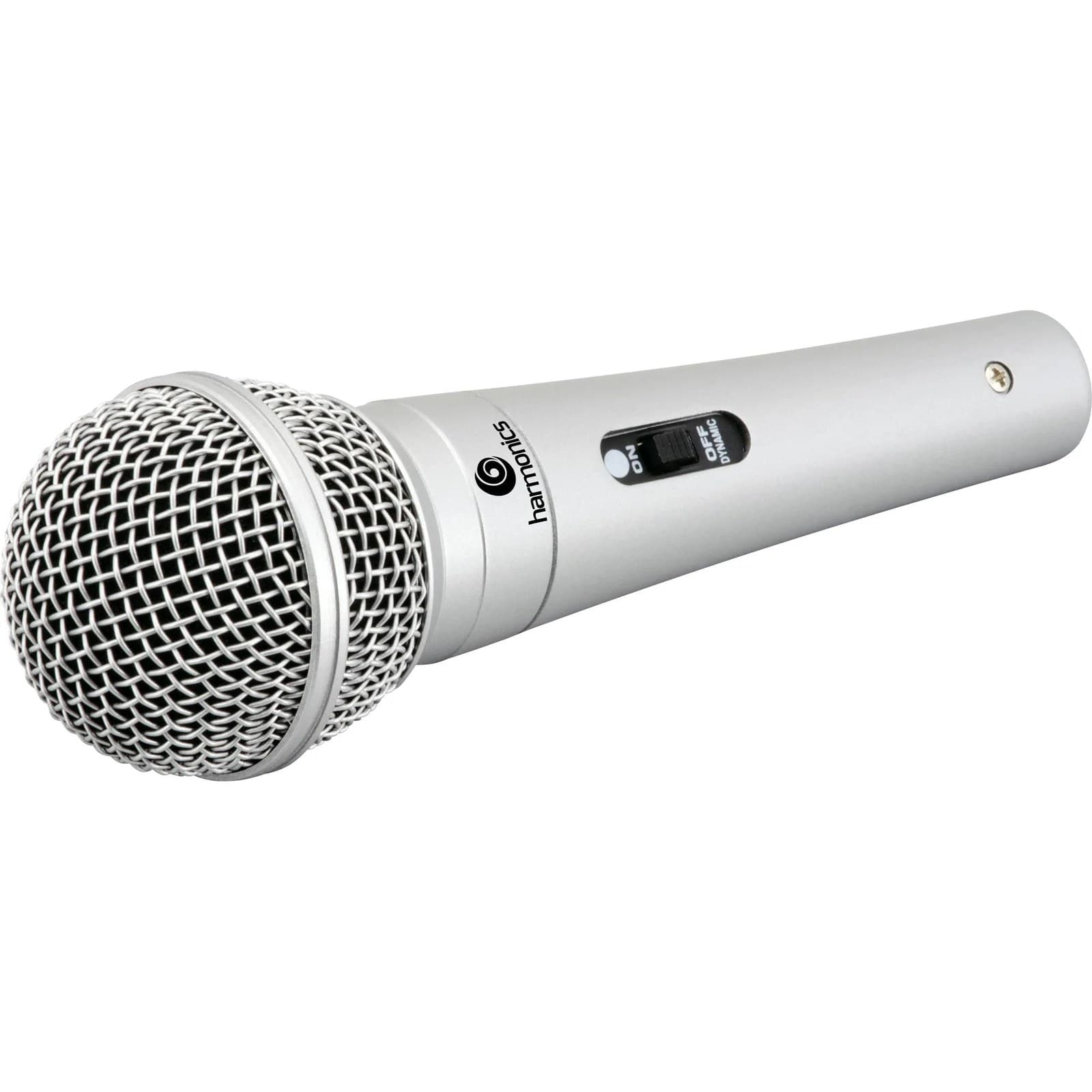 Harmonics MDC201 Hypercardioid Dynamic Microphone 4.5M Cable, Professional Grade Mic, Silver
