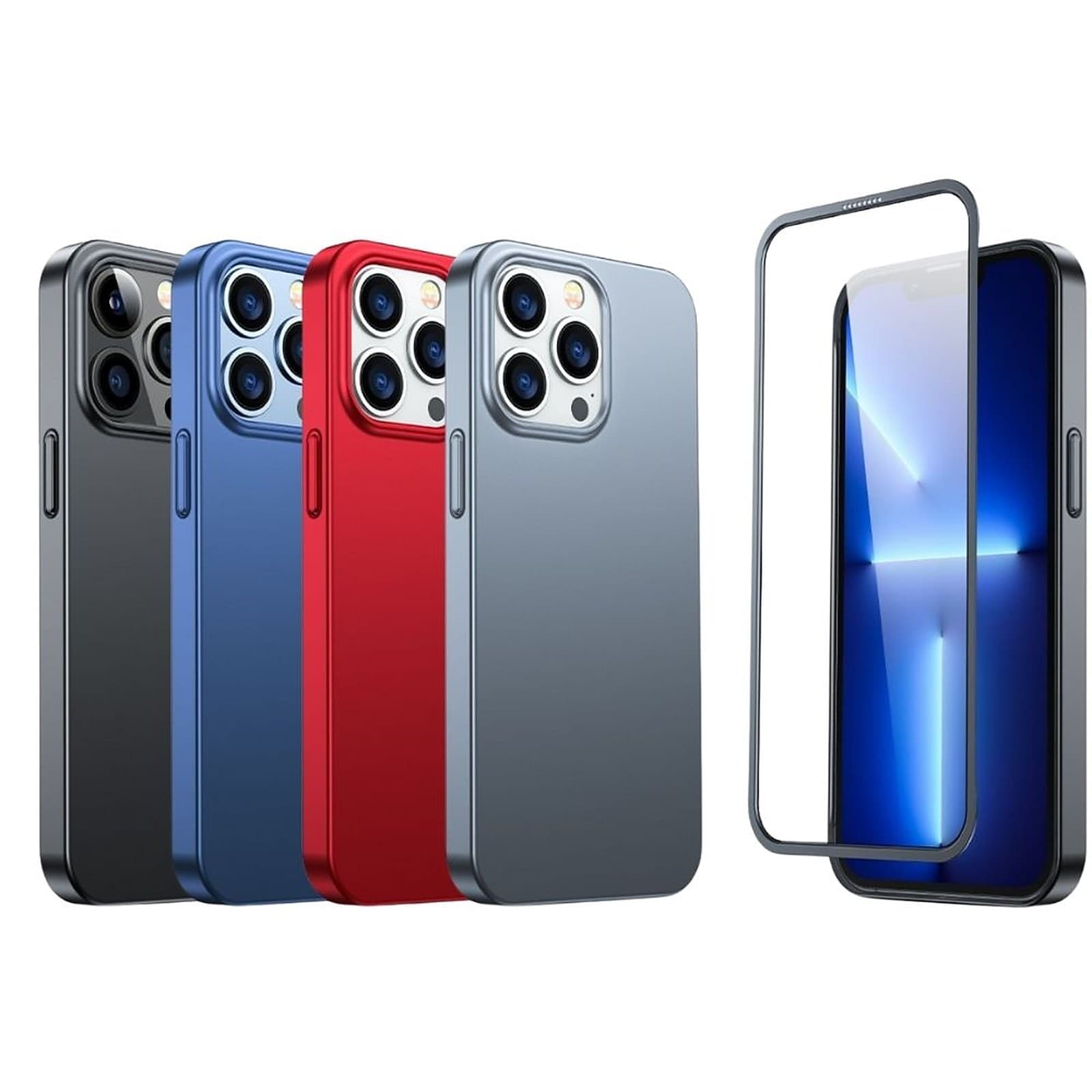 Joyroom iPhone 13 Pro Max Silicone Protective Case with Screen Protector