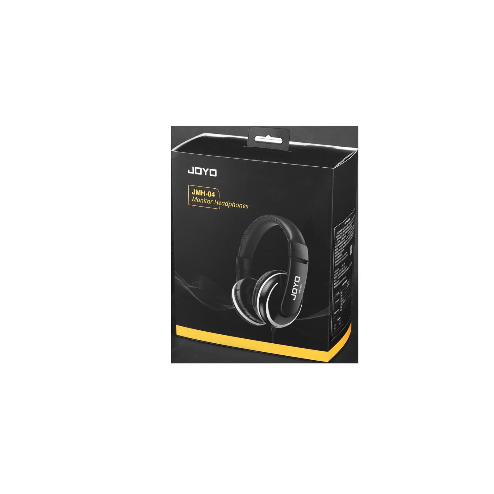 Joyo JMH-04 Over-Ear Studio Headphones Wired with 1/4 to 3.5mm Jack Adapter for Guitar Amp, DJ, Laptop, PC, and Gaming, Black