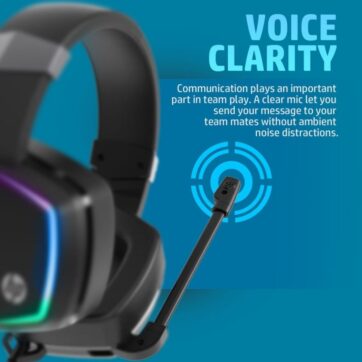 HP H320 Gaming Headset new design voice clarity