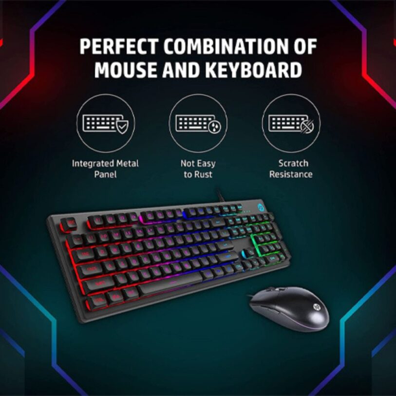 HP KM300F Wired Gaming Keyboard and Mouse Combo 7