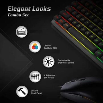HP KM300F Wired Gaming Keyboard and Mouse Combo 9