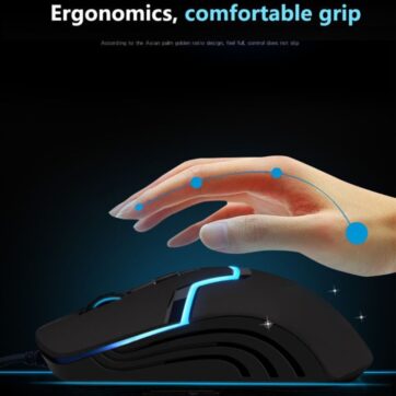 HP M100 Wired Gaming Mouse ergonomic