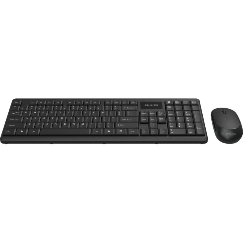 Philips SPT6314 Compact Wreless Keyboard and Mouse Black 01