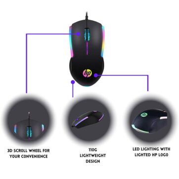 HP M160 Wired Optical Gaming Mouse 1