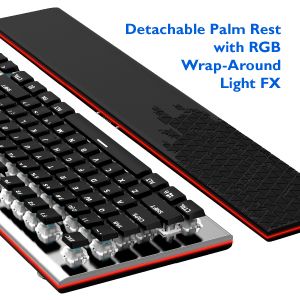 Detachable Palm Rest with RGB Wrap-Around Light FX