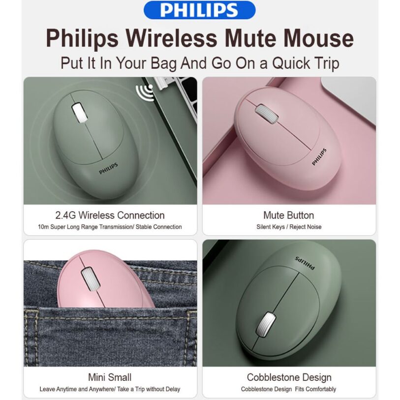 Philips Compact Wireless Mouse SPK7335 Detail 03