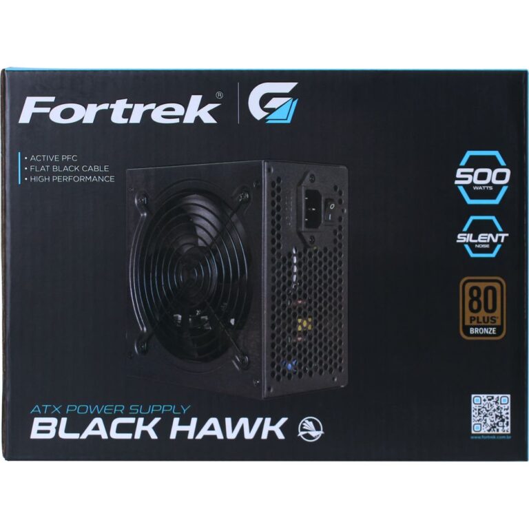Fortrek BlackHawk Bronze 500W Computer Power Supply PSU 04