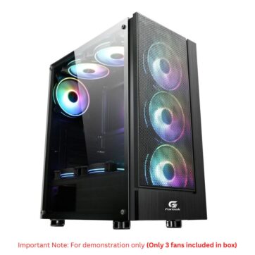 Fortrek Cruiser Mid Tower RGB ATX PC Gaming Computer Case 8