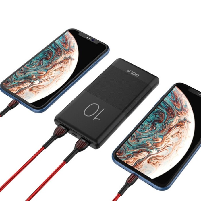 Golf PB G80 Fast Charge Portable Power Bank Black and White 1