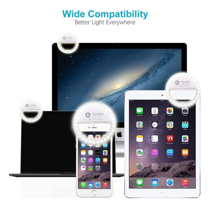 Maro X409 Portable Clip on Selfie Ring Light 1