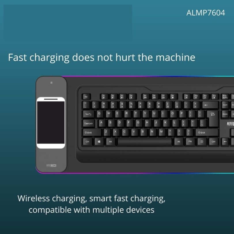 Altec Lansing ALMP7604 Keyboard Mat with Wireless Charging Pad 4 1