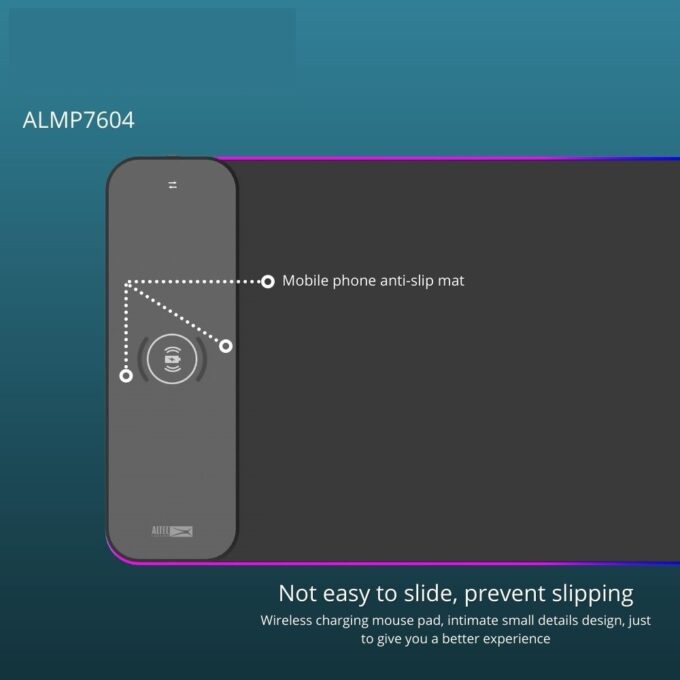 Altec Lansing ALMP7604 Keyboard Mat with Wireless Charging Pad 7 1