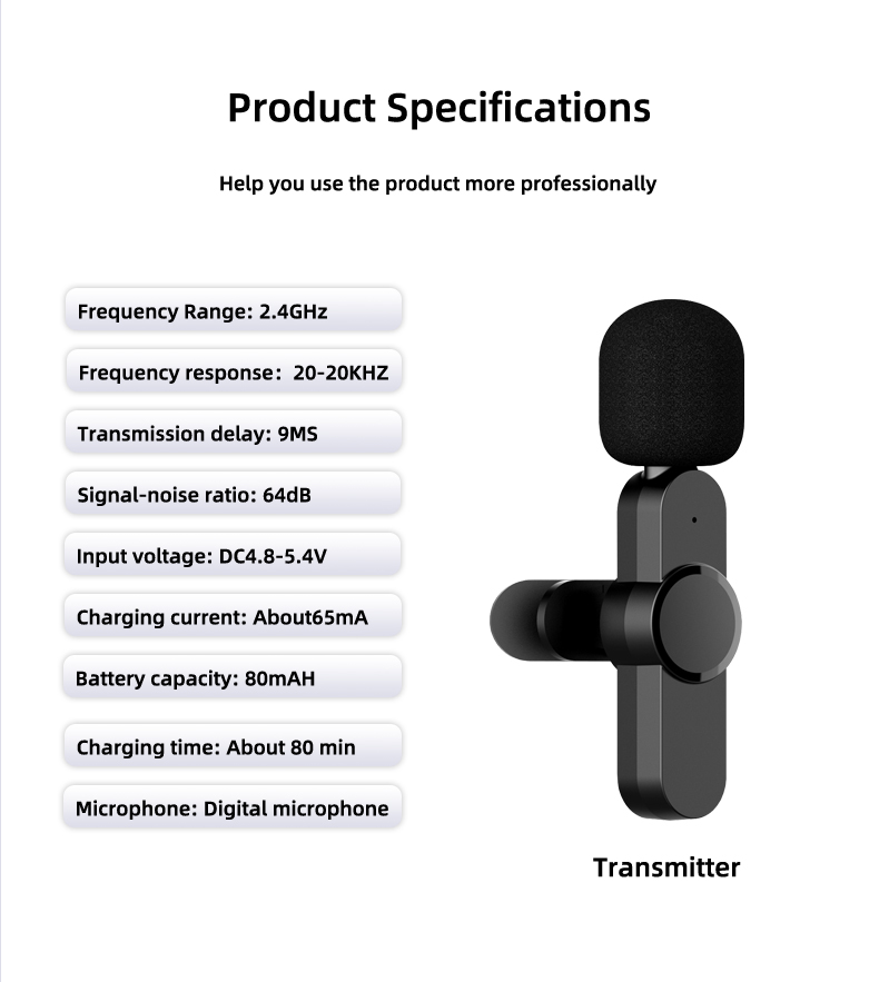 EP033L Wireless Microphone Lightning 3