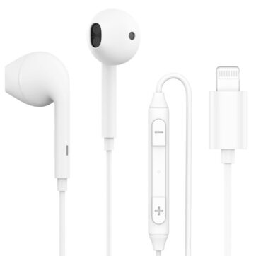 Joyroom JR EP4 Ben Series Lightning earphone white 1