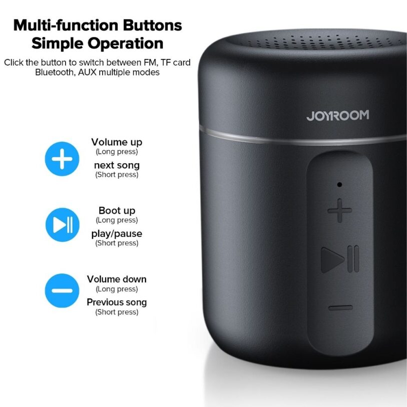 Joyroom JR ML02 Wireless speaker black 8 1