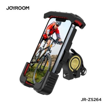 Joyroom JR ZS264 Phone Holder For Bicycle and Motorcycle Black Red 1