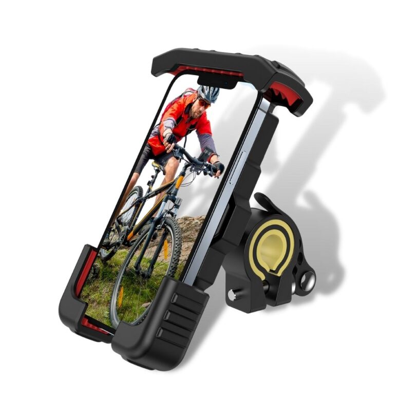 Joyroom JR ZS264 Phone Holder For Bicycle and Motorcycle Black Red
