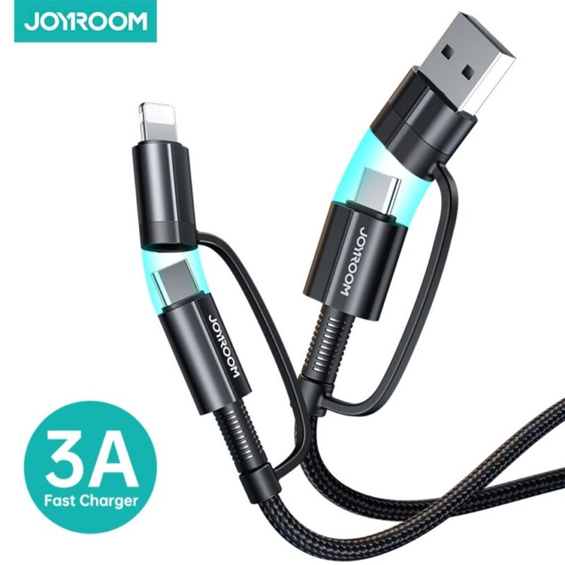 Joyroom S 1830G3 4 in 1 multifunction data cable 1.8M Black 2