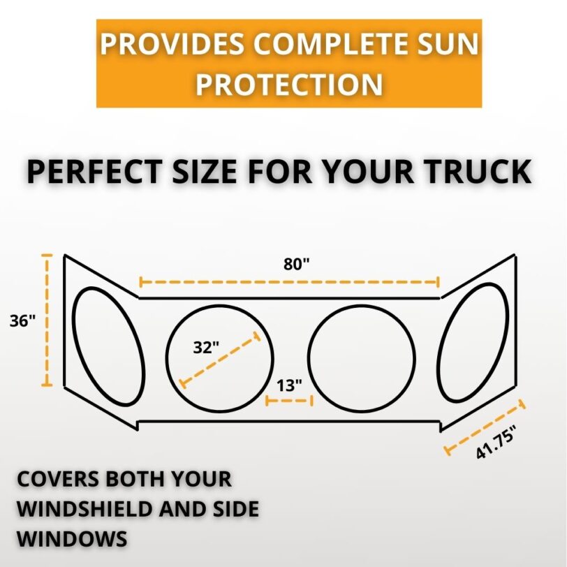 Maro WS T Windsreen Sunshade for Trucks 7 3