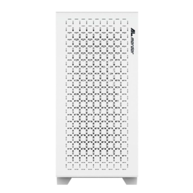 AL Mordor Mid Tower Computer Case Sparkle 170M Lite MATX White front panel 1