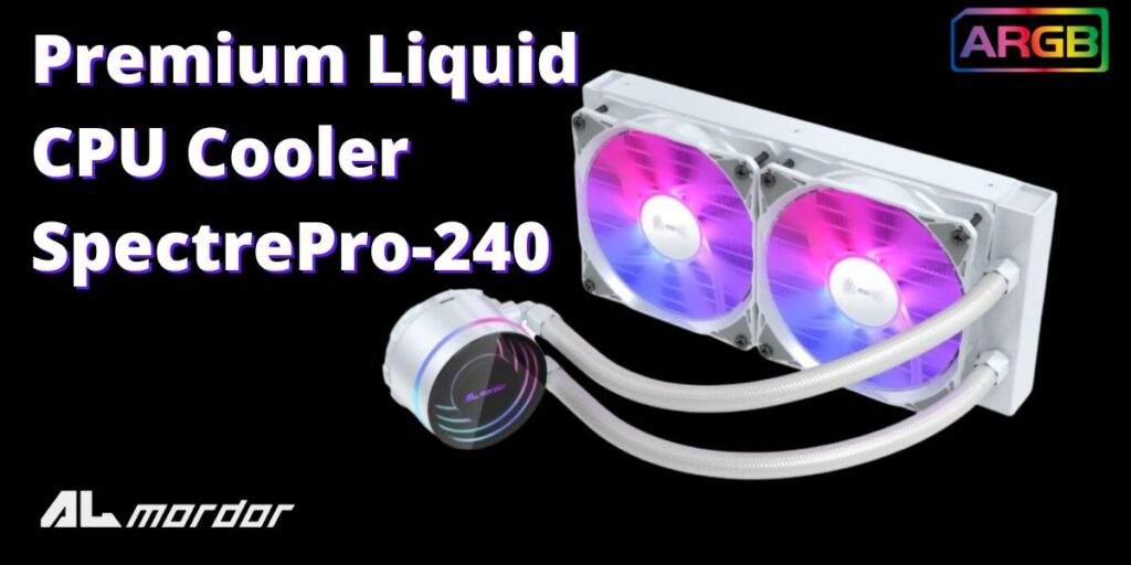 ALmordor Premium Liquid CPU Cooler 2 ARGB Fans 1