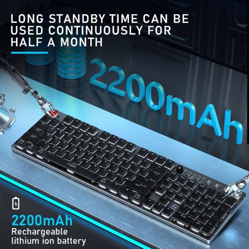 AULA F2090 3 in 1 Mechanical Keyboard rechargeable 2