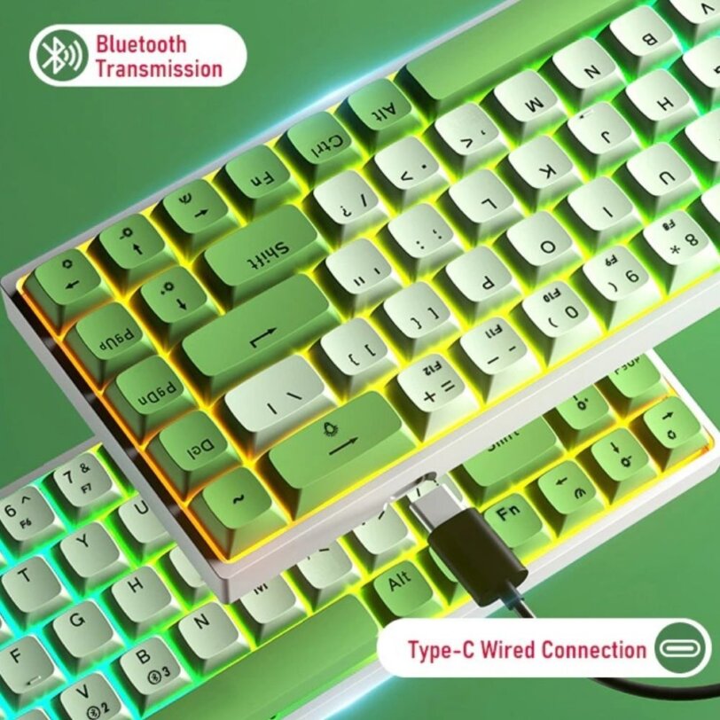 AULA F3068 2 in 1 Mechanical TKL Keyboard connection 1