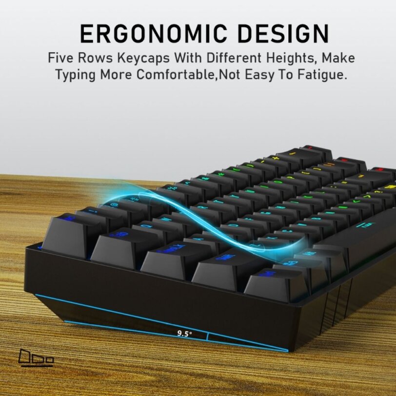 AULA F3068 2 in 1 Mechanical TKL Keyboard ergonomic 2