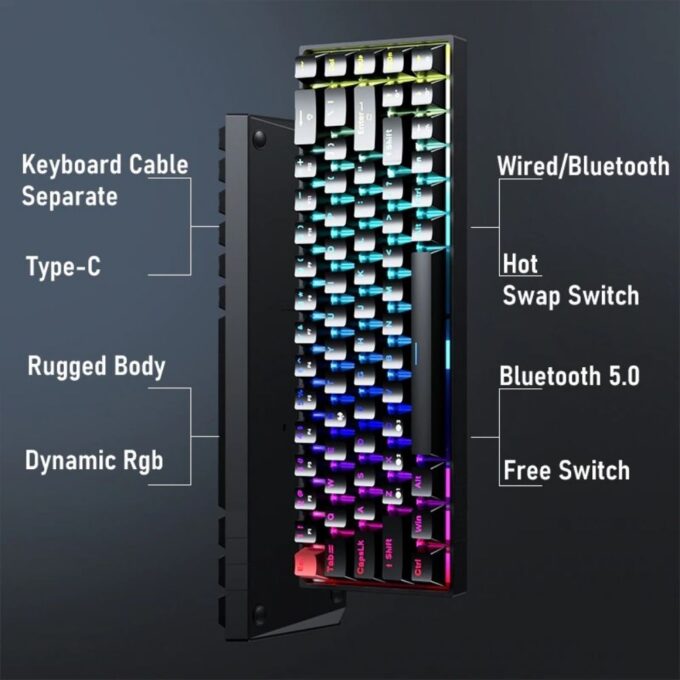 AULA F3068 2 in 1 Mechanical TKL Keyboard parts 1