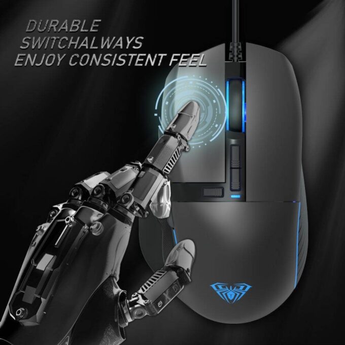 AULA F808 Wired Gaming Mouse feel 1 2