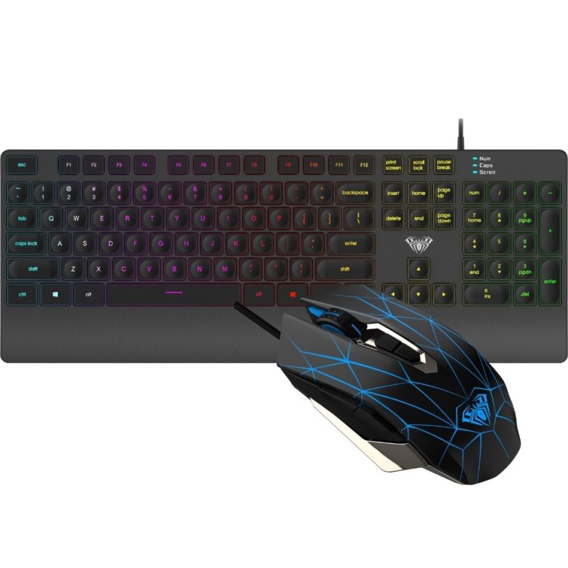 AULA T201 Wired Gaming Keyboard and Mouse combo main