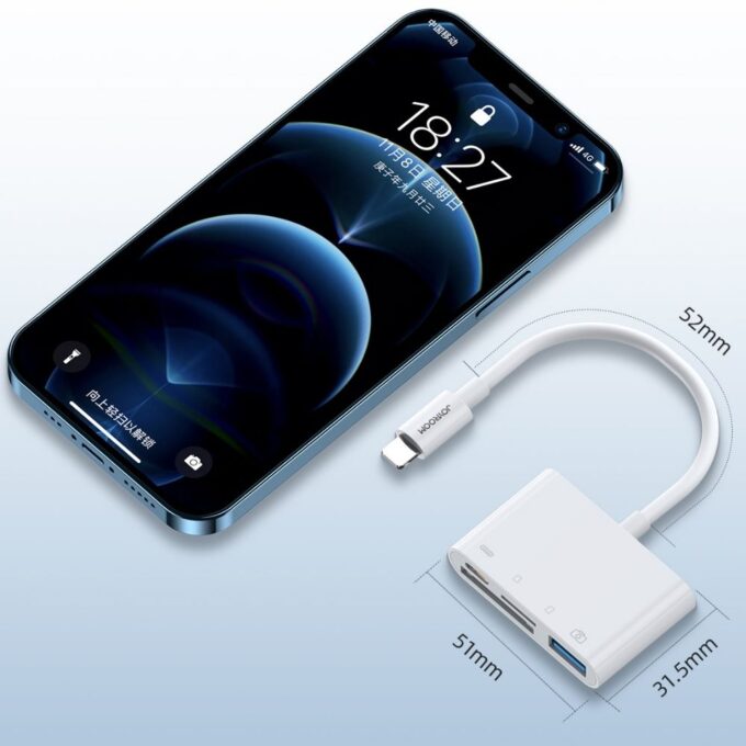Joyroom S H142 USB OTG card reader for iphone compact 1 1