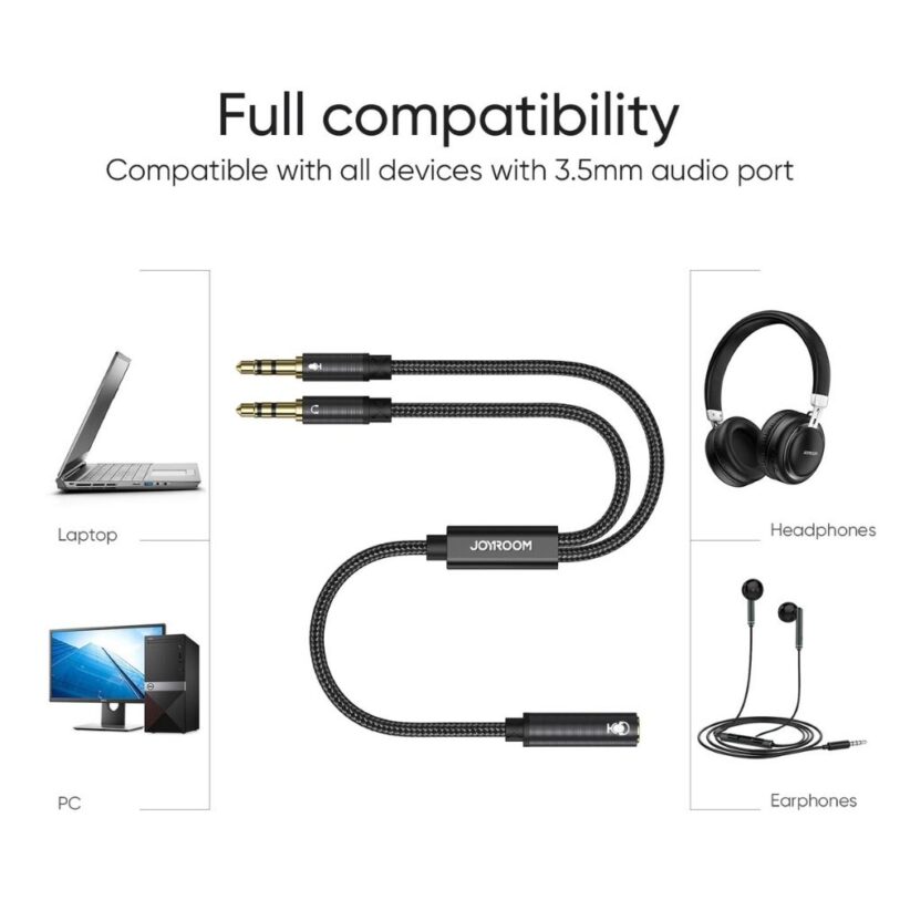 Joyroom SY A05 splitter audio cable compatibility 2