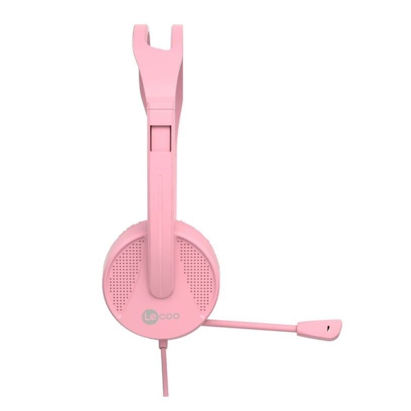 Lecoo HT106 Wired Headset with Mic Pink 1 1