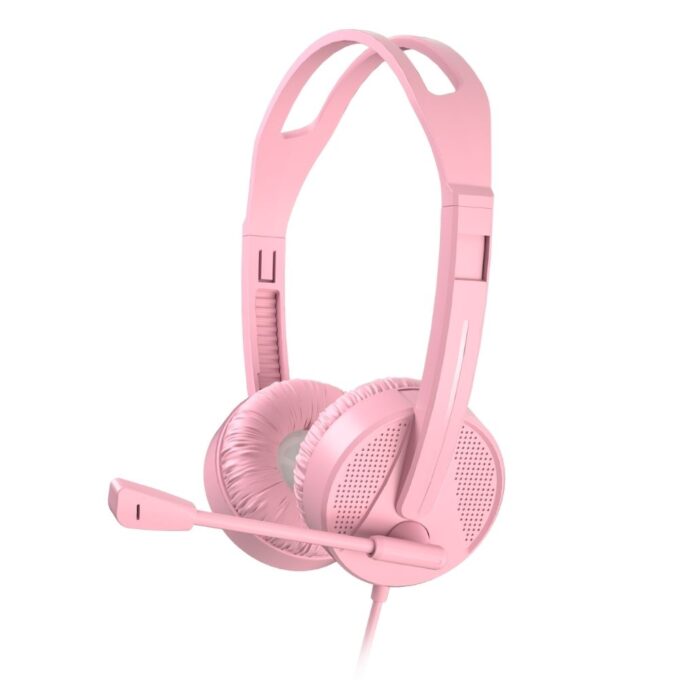 Lecoo HT106 Wired Headset with Mic Pink 7