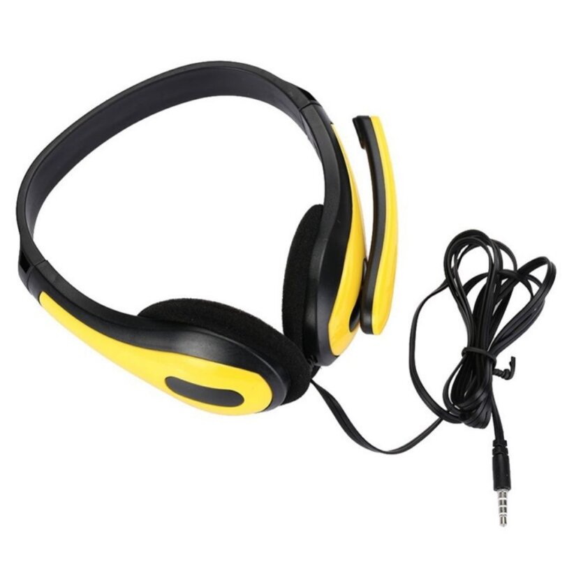 MARO 125Y Lightweight Headphone with Microphone for Kids yellow 1