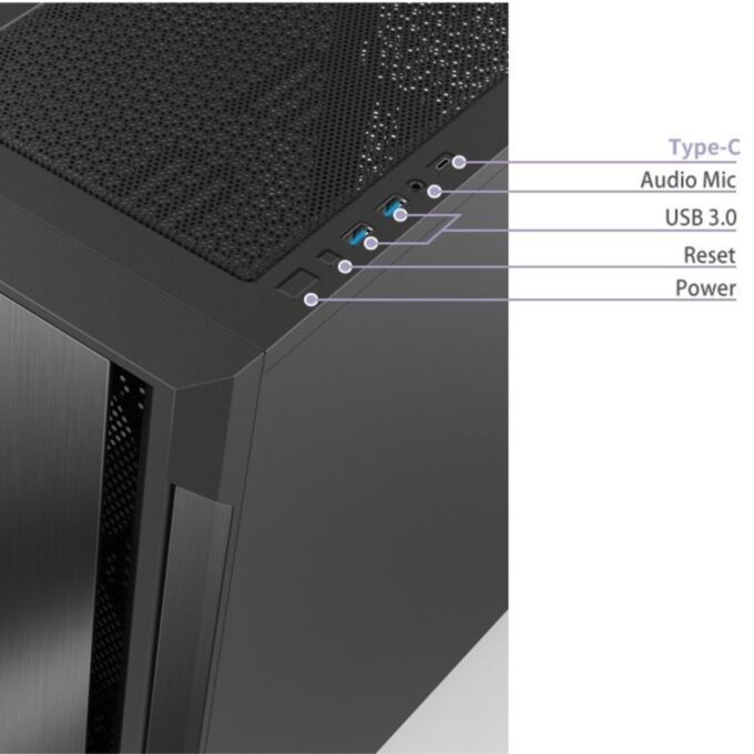 AL Mordor Mid Tower Computer Case Shield L1400 fast connection 1 1