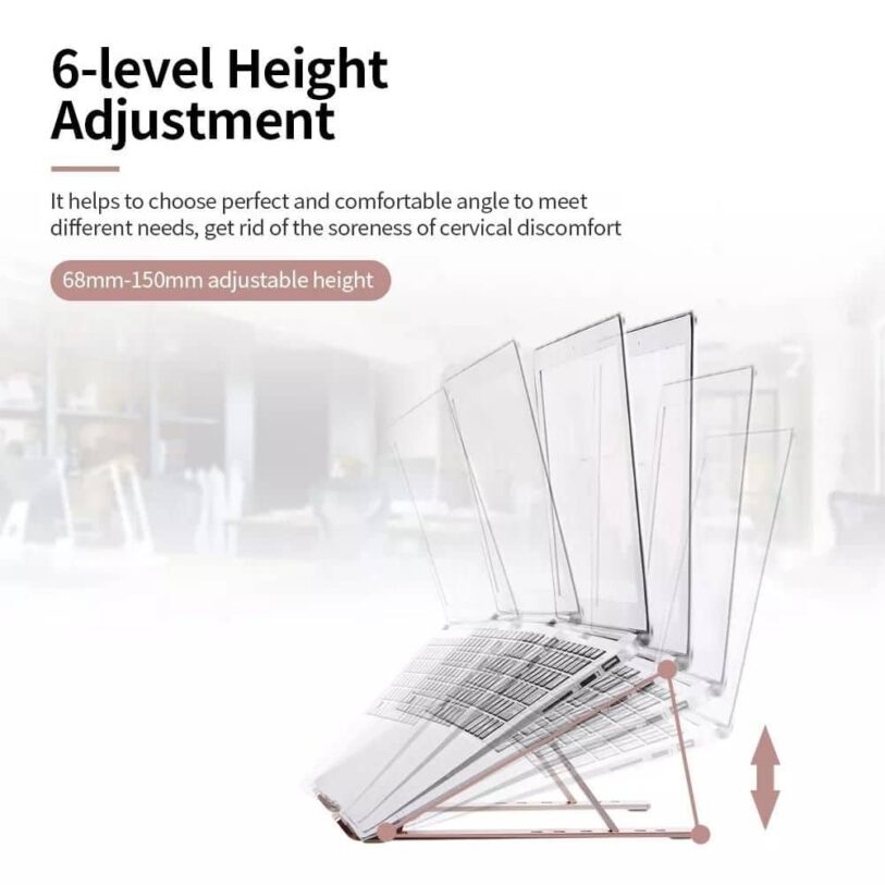 Aluminum Laptop Stand height adjustment