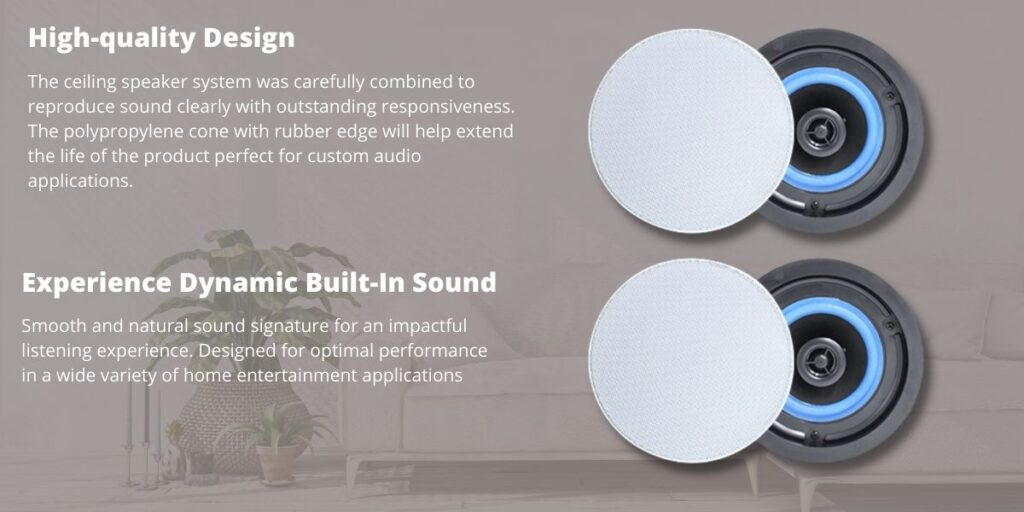 In Wall In Ceiling Bluetooth Ceiling Speakers 4