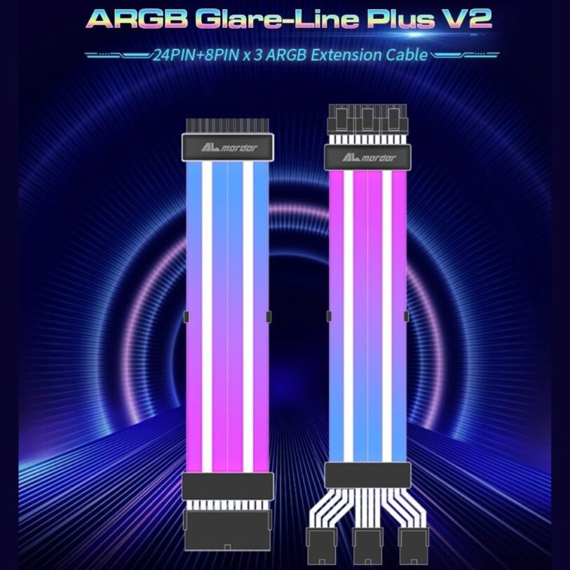 ALmordor ARGB Glare Line Plus V2 ARGB Power Extension Cable 9