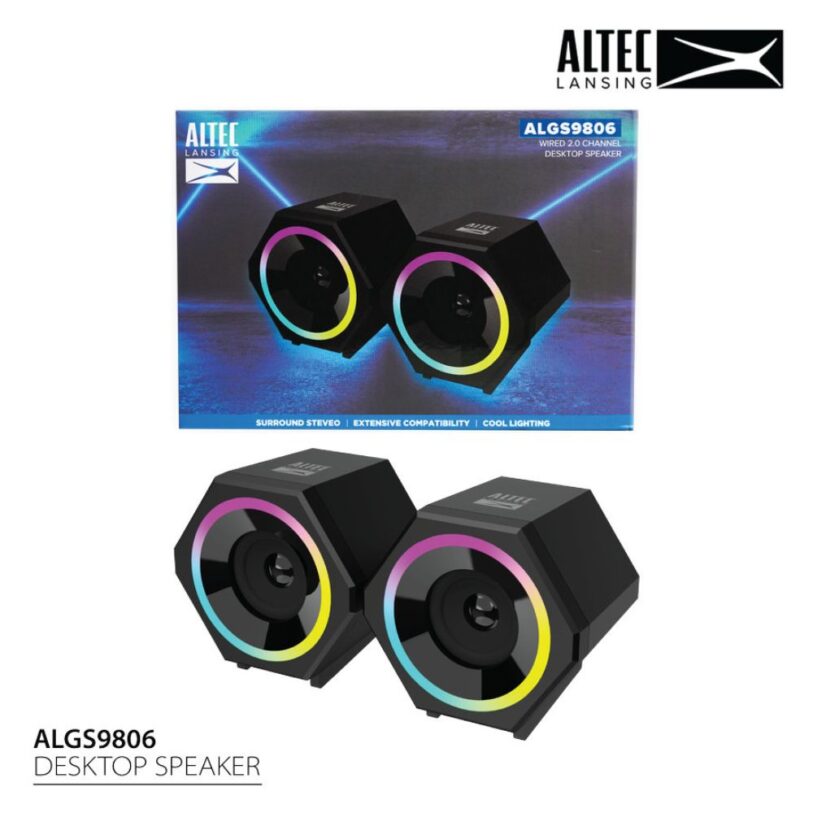 Altec Lansing ALGS9806 Wired RGB Multimedia Desktop Speaker 8