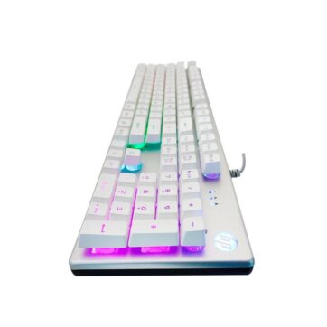HP K500F USB Wired Gaming Keyboard with Metal Panel White 4