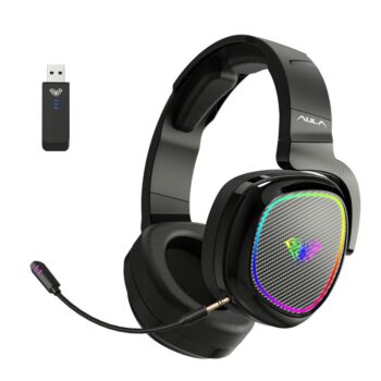AULA F608 Gaming Headset 3 in 1 Wireless Wired 2.4G