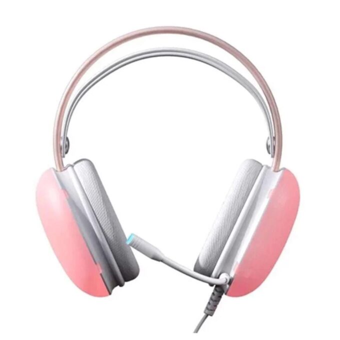 AULA S505 USB Wired Gaming Headset with Mic RGB Pink (2)
