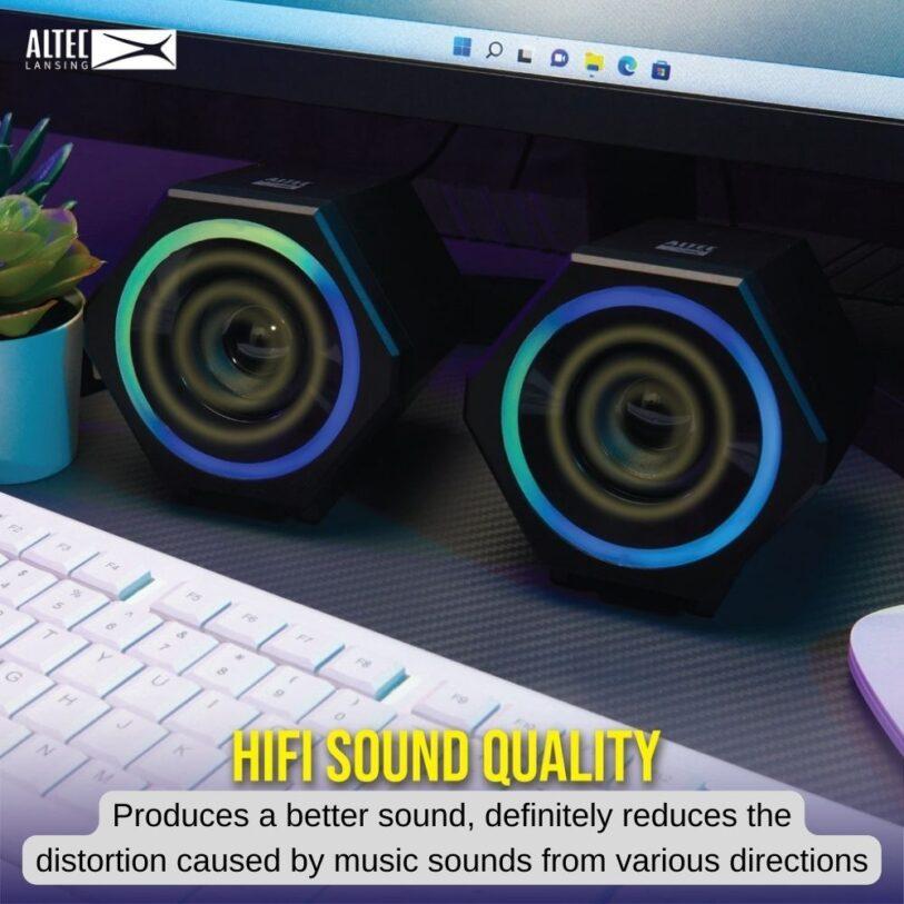 Altec Lansing ALGS9806 RGB Desktop Speakers PC Computer Speaker 2