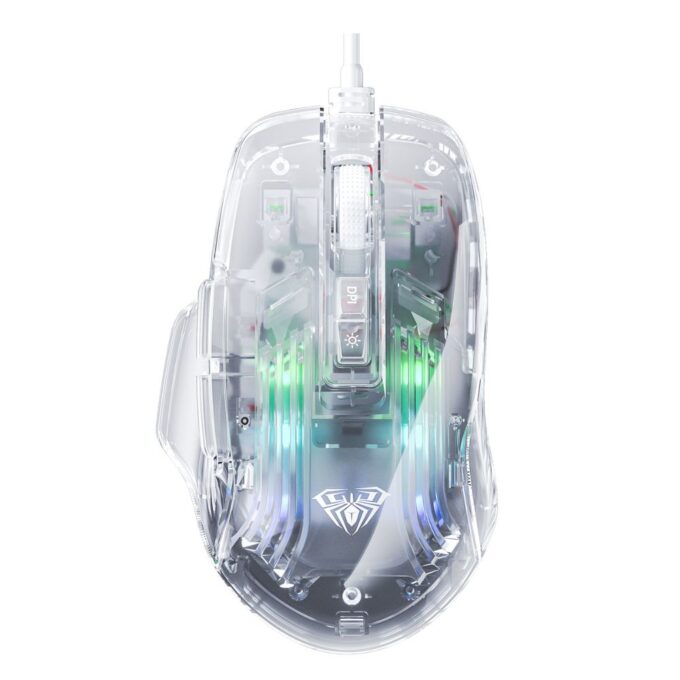 Aula S80 Wired Gaming Mouse Transparent 7200 DPI