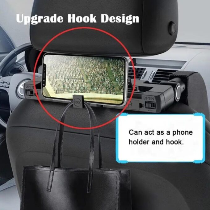 Car Seat Headrest Pillow Adjustable Car Seat Head Neck Support (1)